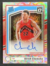 Ulrich Chomche 2024-25 Panini Donruss Optic Rated Rookie Scope Auto RC #318