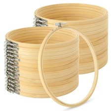 20 Sets 6 Inch Embroidery Hoop, Adjustable Circle Cross Stitch Hoop Ring Bulk...