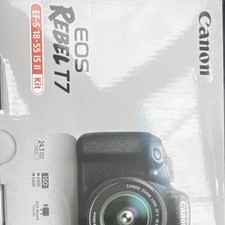 Canon EOS Rebel T7 24.1MP DSLR Black w/EF-S 18-55mm IS II Wi-Fi NFC