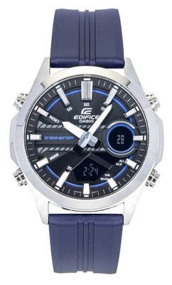 Casio Edifice Stainless Steel Black Dial Quartz Sports Men's Watch EFV-C120P-1A2