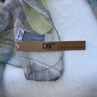 Scarf D&Y 30 x 66 Peacock Feathers Blue Lime Green Lightweight NWT — photo 6