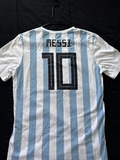 2018 Adidas Home Argentina Lionel Messi T Shirt YXL