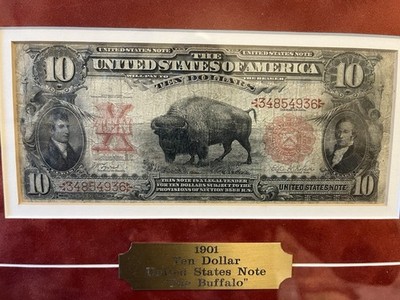 1901 $10 Legal Tender Note *The Bison* Buffalo Bill | eBay