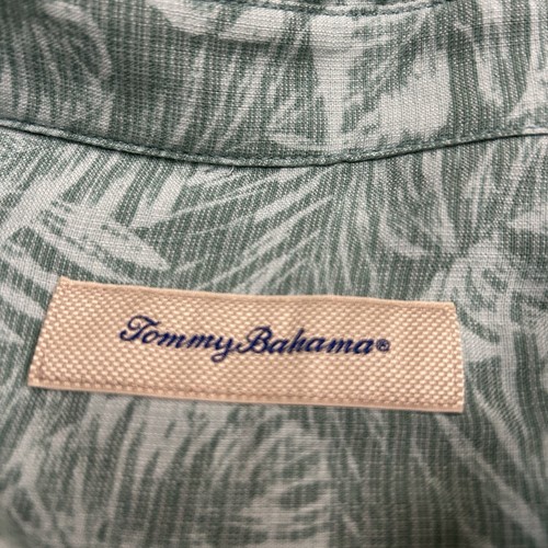 Tommy Bahama Silk Blend Shirt Mens XXL Green Floral Camp Hawaiian Tropical - Picture 8 of 9