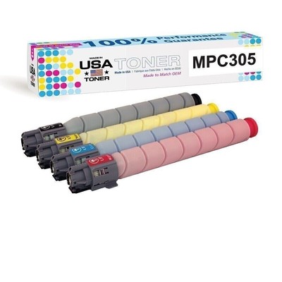 Toner for Ricoh Aficio MP C305SP, Cyan,Magenta,Yellow,Black (4)