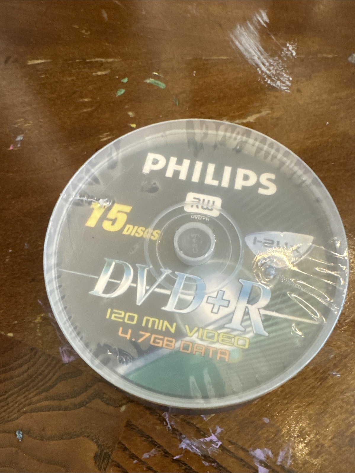 Philips DVDRIS02/710 4.7GB 120-Min Data DVD+R 15 Pack Cake Box Spindle NEW.