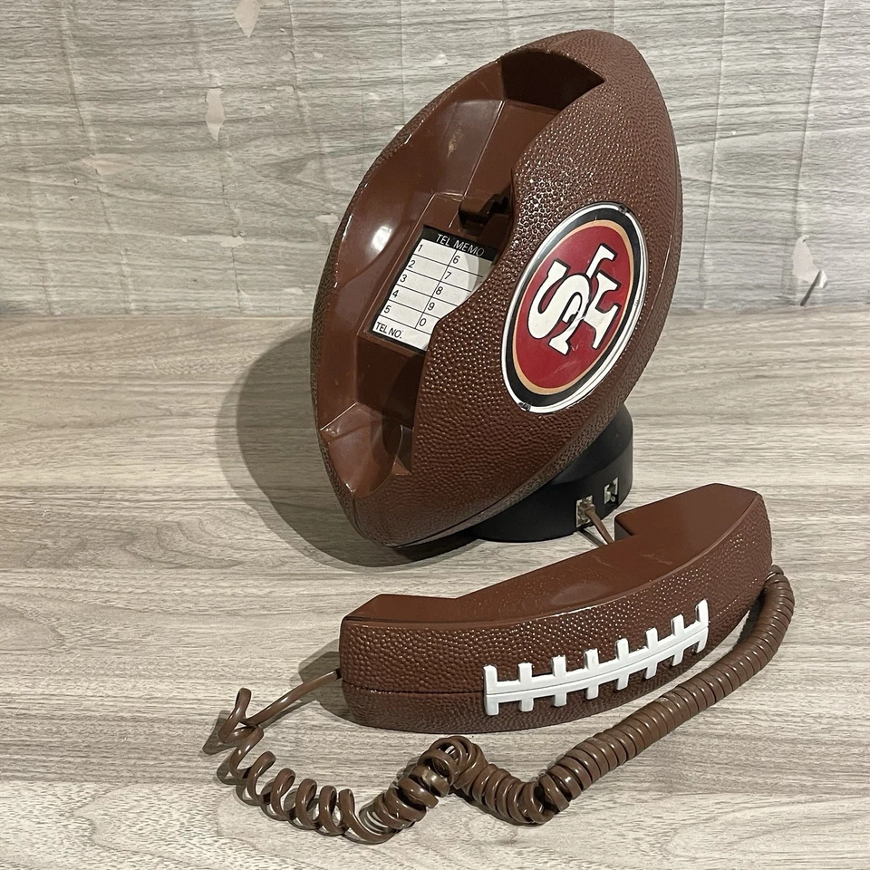 Teléfono de fútbol americano de los 49ers de San Francisco de colección de los 90 teléfono original San Fran Fone Foto 2 de 4