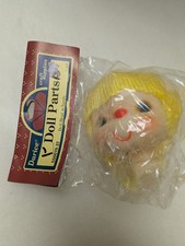 NOS Vintage Darice Doll Head w/ Hands Blonde Hair 550019-37