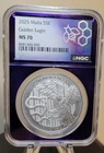 2025 Malta S5E Golden Eagle NGC Cert MS 70 Purple Core! Perfection! Silver!