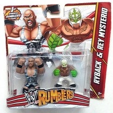 NEW WWE Wrestling Rumblers RYBACK & REY MYSTERIO Mini Figure 2-Pack Mattel 2013