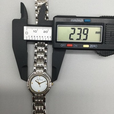 Anne Klein Women\'s Watch‎ 37MM White Dial Two Tone Bracelet Band 7\