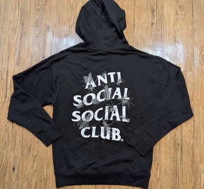 DS Auth Anti social social club Creep Black Hoodie M AW21 ASSC Cherry  NWT B40