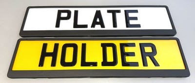 2 x Premium Evolution2 Number Plate Holders License Plates + Free fixings