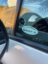 Ghost II Fitted Style Window Security x 2 Vinyl Sticker Deterrent car van Camper