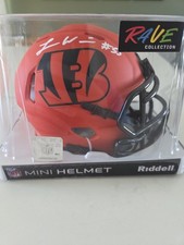 Logan Wilson Autographed Cincinnati Bengals Rave Mini Helmet BAS BECKETT CERT