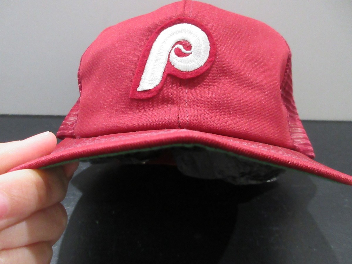 VINTAGE Philadelphia Phillies Hat Cap Snap Back Red Baseball