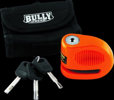 BikeMaster Bully Lock Disc Orange w/ Pouch - 5.5mm 132222