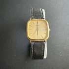 Vintage Seiko Quartz 6533-5059 Gold-Tone Square Day Date Men’s Watch