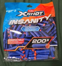 Zuru X SHOT Insanity Blaster Refill Pack of 200 Foam Darts