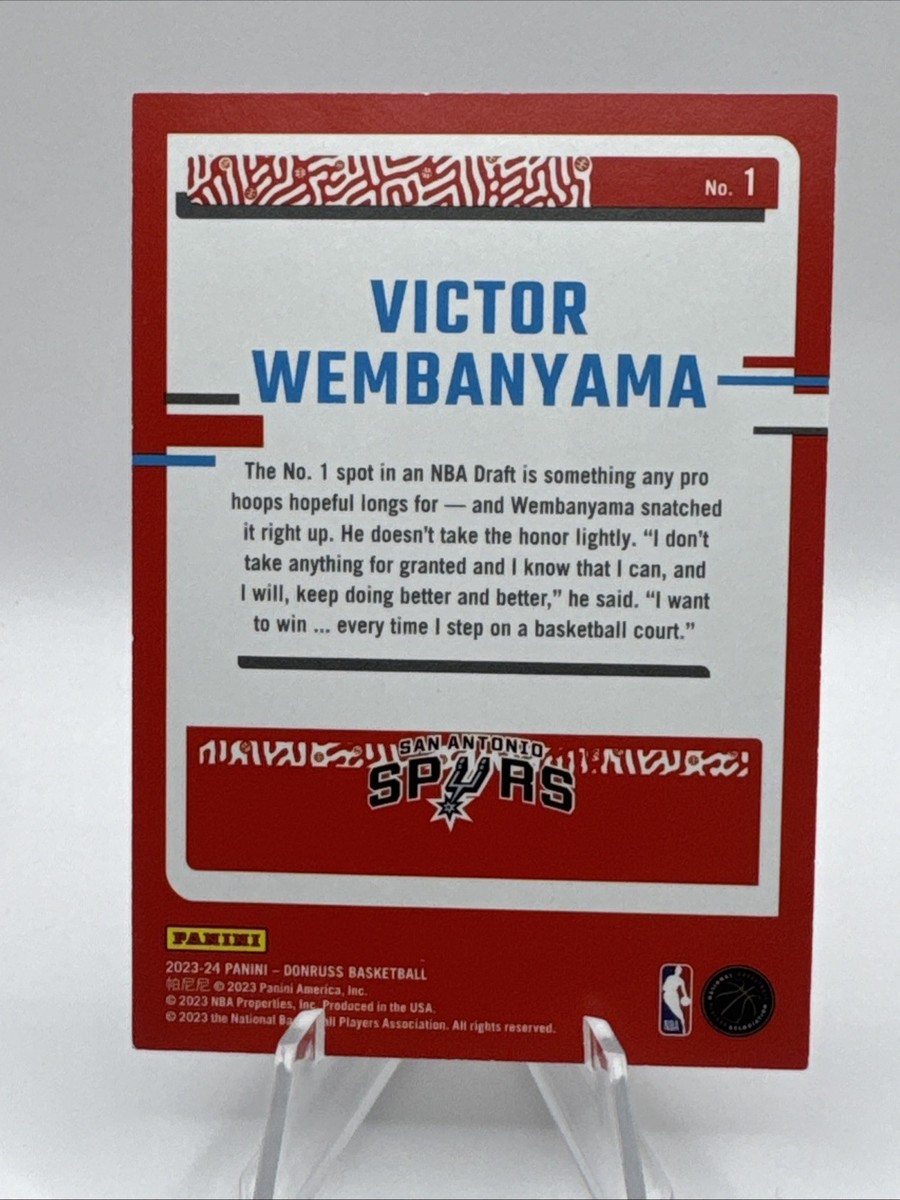 2023-24 Panini Donruss Victor Wembanyama Purple Laser /99 The