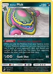 Alolan Muk 84/181 Sun & Moon Team Up Reverse Holo