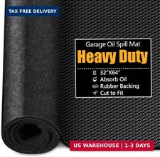 Garage Floor Mat, 32" x 64" Oil Spill Mat for Under Car, Heavy Duty Garage Mat w