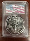 1987 $1 Silver Eagle WTC Ground Zero Recovery PCGS Gem Uncirculated 9/11 SLAB