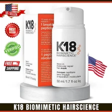 K18 Hair Mask Leave In Molecular Repair Biomimetic Hairscience 50ml 1.7oz
