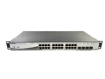 D-Link DGS-1210-28P 28-Port PoE Gigabit Web Smart Switch w/ 4 Gigabit SFP