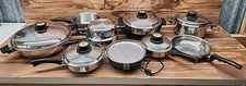 Kitchen Craft West Bend Cookware Stainless Steel set 15 piece Lot