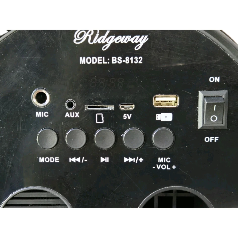 Ridgeway Bazooka Speaker Woofer Portable Bluetooth Enabled New - Image 2 of 4