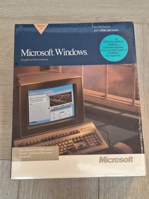 Microsoft Windows 3.0 *New & Factory Sealed* English *Vintage 1990 Rare*