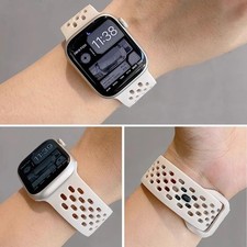 Breathable Sport Watch band Silicone Strap for Apple Watch Series 11 10 9 Ultra