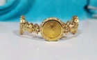 American Eagle Gold Coin Bracelet 14k 22k 2000 1/10oz $5 3 Coins 6.5-7" 28.2 g
