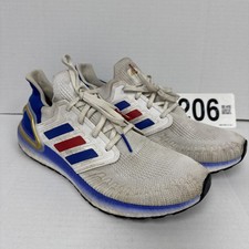 Men's adidas 2020 UltraBoost 20 USA FY9039 Running Shoes Red White Blue Sz 12