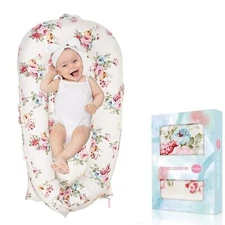 Baby Lounger Cover for Dockatot Deluxe + | 100% Cotton Hypoallergenic Newborn P