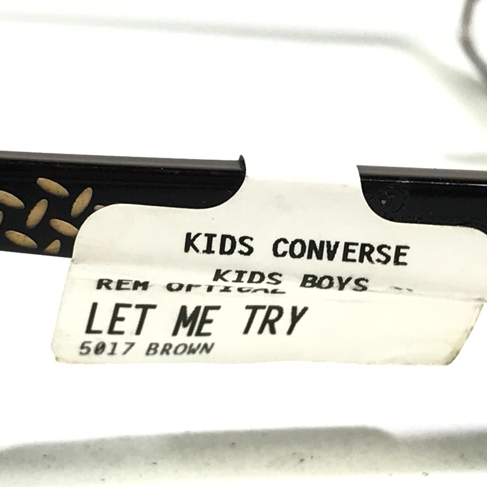 Converse Kids Eyeglasses Frames LET ME TRY BROWN Rectangular Full Rim 50-17-135 thumbnail 5