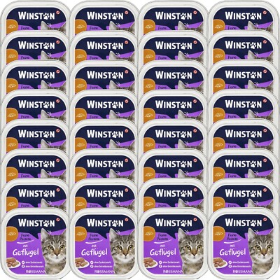 32 x 100 g | Winston Schlemmer-Menü mit Geflügel ohne Getreidezusatz & Farbstoff
