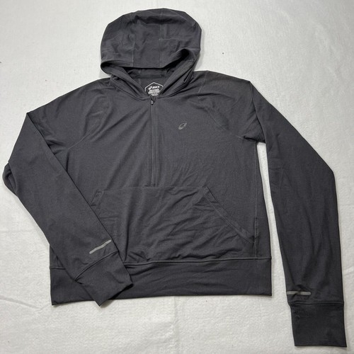 Asics Women's XS 1/2 Zip Lightweight Hoodie Athletic Running Logo Sweatshirt