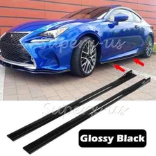 For Lexus RC300 RC350 RC F-Sport Side Skirt Extension Splitter Spoiler Gloss Lip