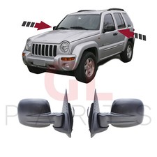 JEEP CHEROKEE/LIBERTY 2001 - 2009 COPPIA SPECCHIETTI RETROVISORI ELETTRICI SINISTRO+DESTRO LHD