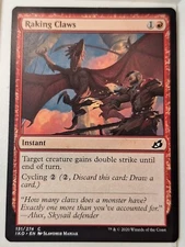 Raking Claws - Ikoria: Lair of Behemoths - Magic the Gathering MTG Nice!