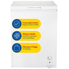 Russell Hobbs Chest Freezer 143L Freestanding White 5 Year Guarantee RH142CF0E1W