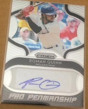2019 PANINI PRIZM ROMAN QUINN PRO PENMANSHIP +TOPPS RC ROOKIE AUTO