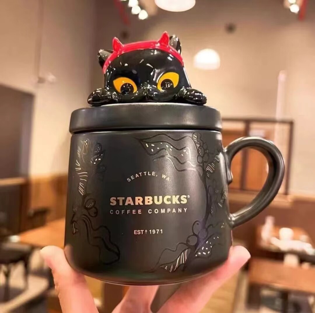 【新品未使用】STARBUCKS ・Halloween2022 ・gatto Amazon.com | Starbucks Halloween 2022 Cat Eyes Glow in the