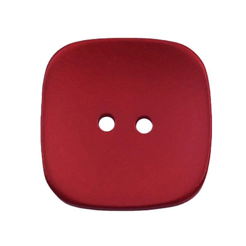 8X Solid 2-Hole Square Button Matte Buttons for Sewing Coat Shirt DIY Upholstery - Image 4 of 4