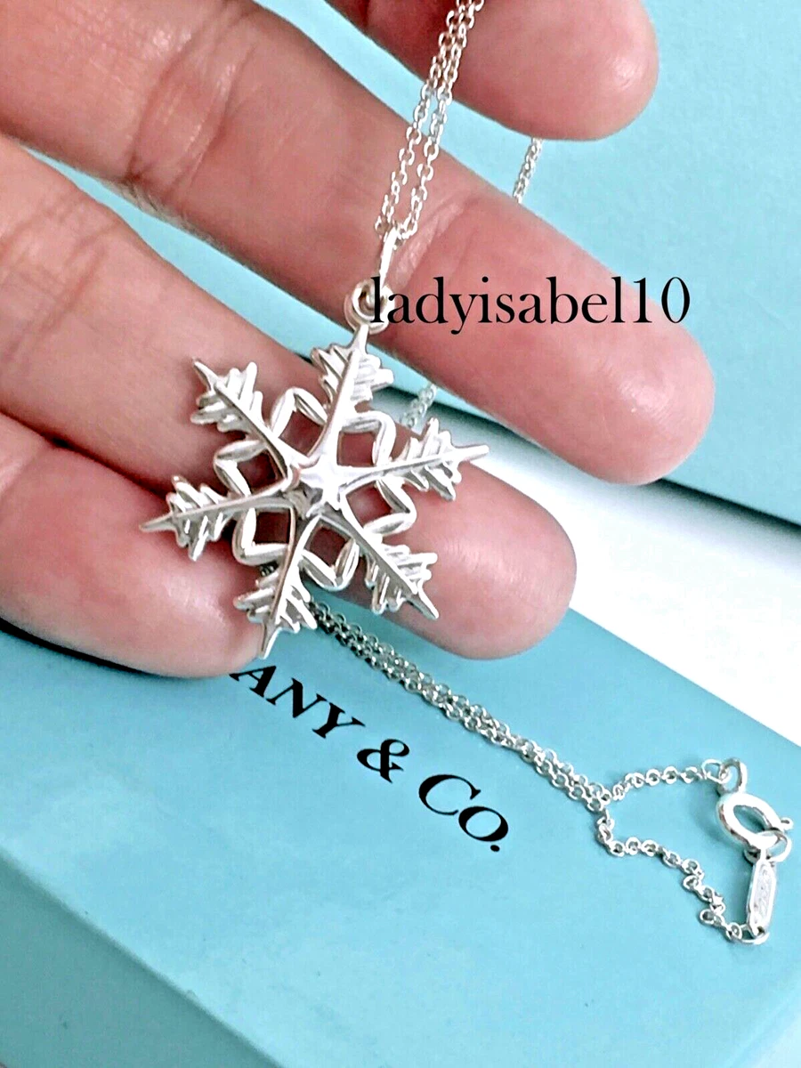 Tiffany clearance snowflake necklace
