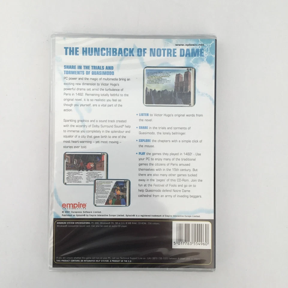 The Hunchback of Notre Dame interactive storybook (PC CD-Rom)  - Factory Sealed - Image 2 of 2