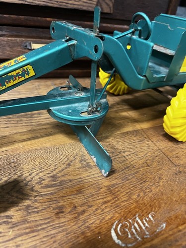 Vintage 1960s Structo Road Grader, Pressed Steel Toy Vehicle, green ex+ cond 18” - Picture 9 of 15