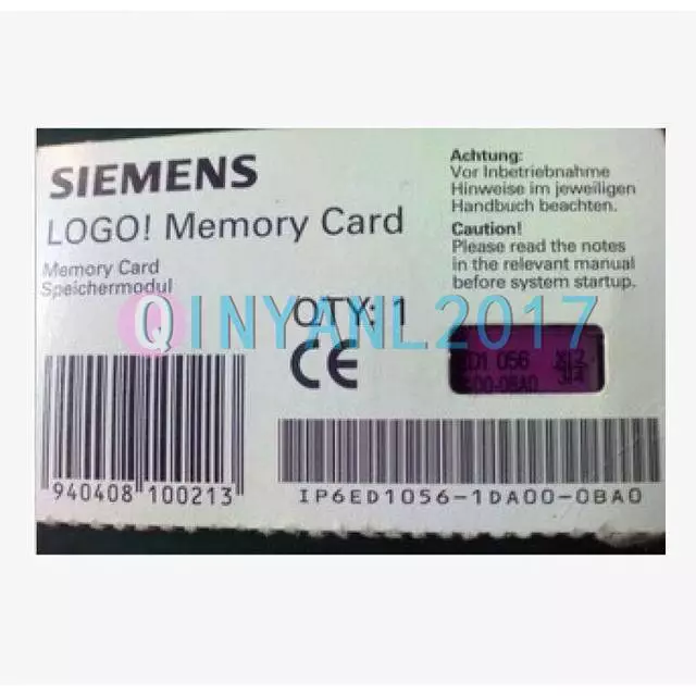 Siemens, 6ED1056-1DA00-0BA0, Logo Memory Card PLC Processor